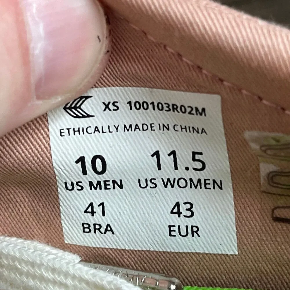 Cariuma Oca Low Canvas Sneakers Pink Bamboo Vegan Rio Womens 11.5 / Mens 10‎